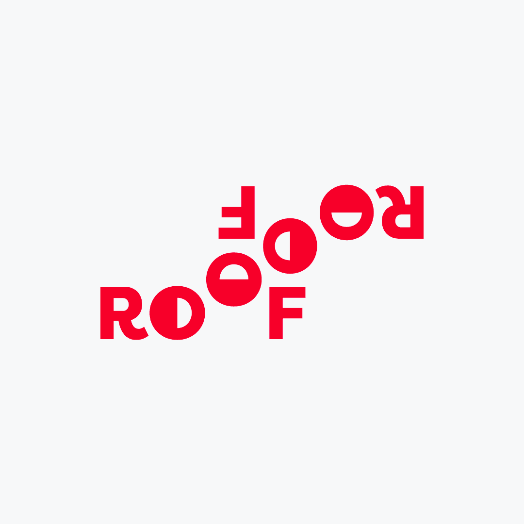 Roof Roof & Construction Logo & Wordmark.